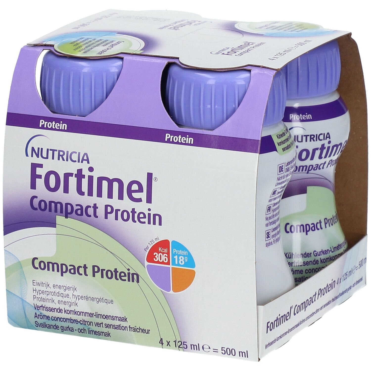 Fortimel® Compact Protein Arôme Concombre - Citron Vert Sensation Fraîcheur