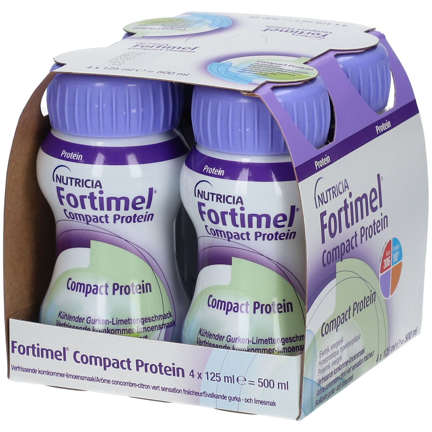 Fortimel® Compact Protein Arôme Concombre - Citron Vert Sensation Fraîcheur
