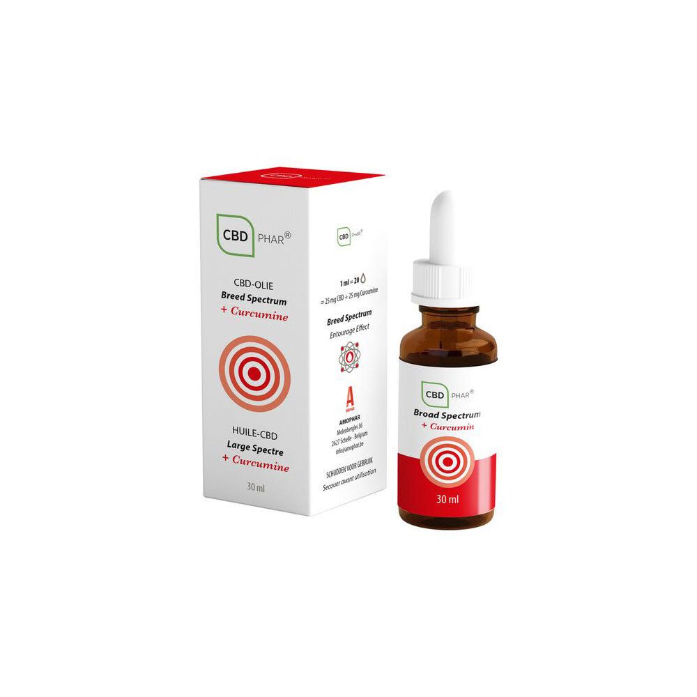 CBD-Phar  Huile CBD Large Spectre + Curcumine