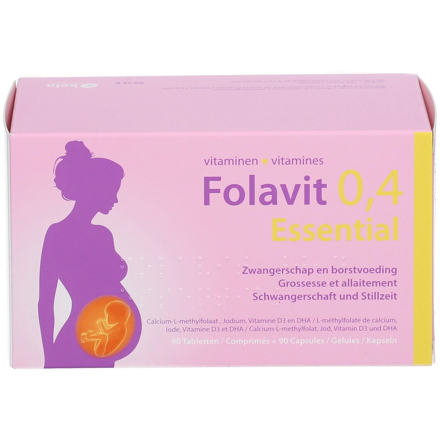 Folavit 0,4 Essential 90 Comprimés + 90 Gélules