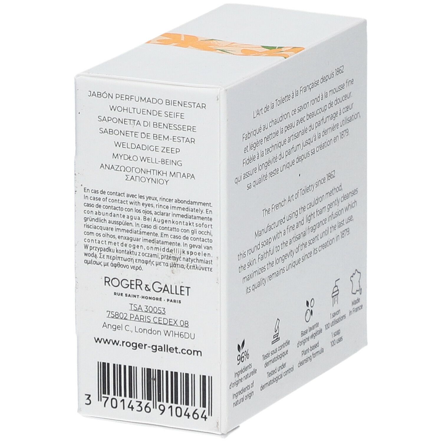 Roger & Gallet Neroli Wellbeing Soap