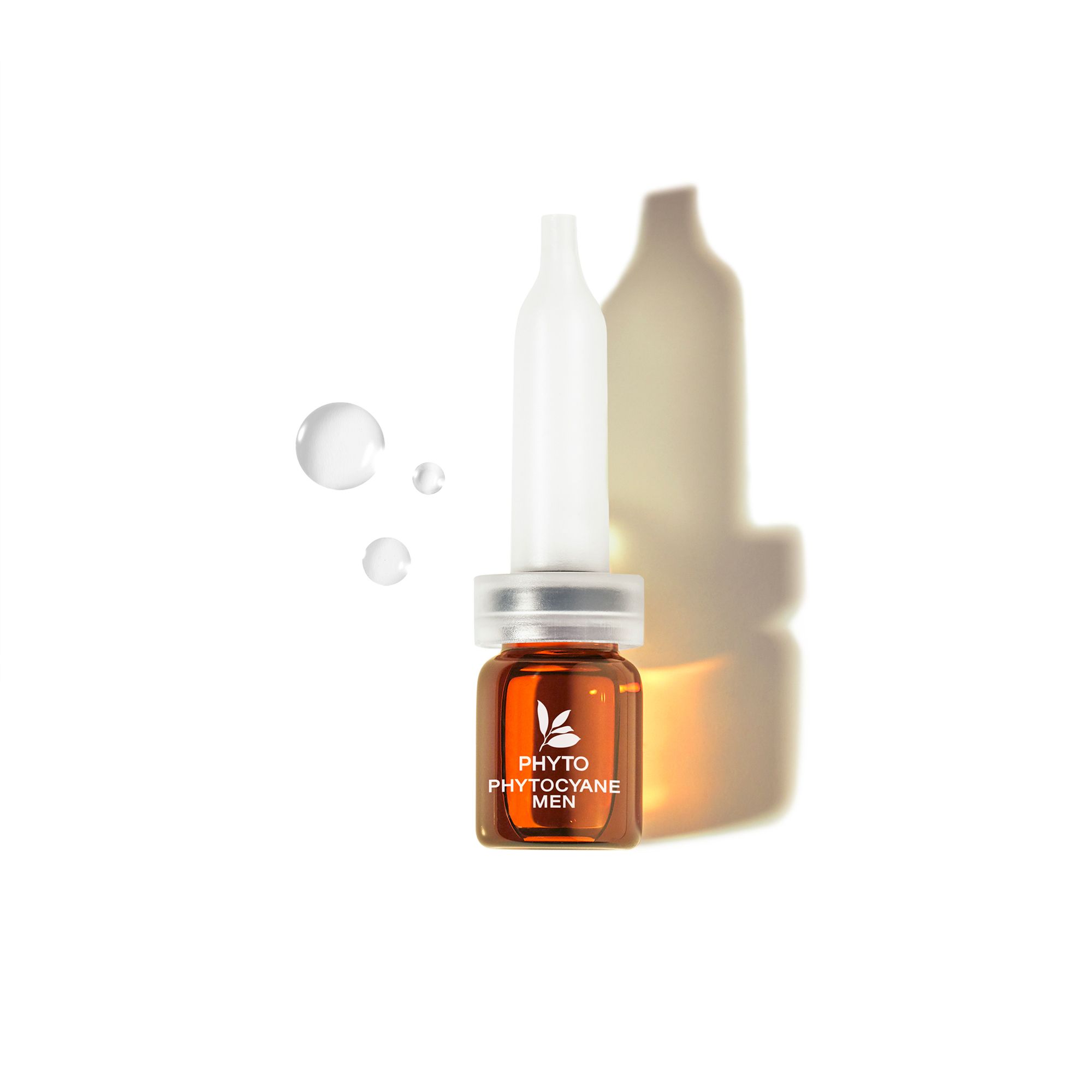 Ampul met applicator. Opschrift: PHYTO, PHYTO-CYANE-MEN.