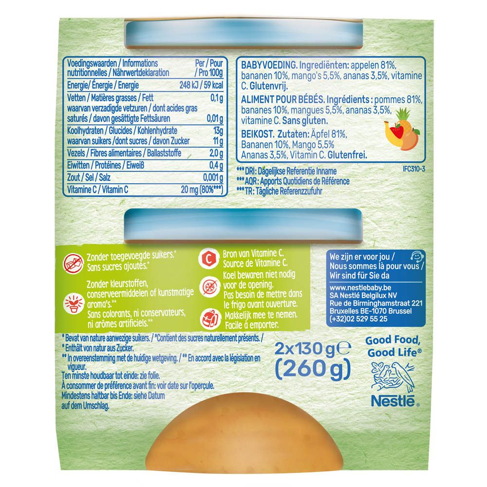 Nestlé® Baby Fruit Compote Multi Fruits