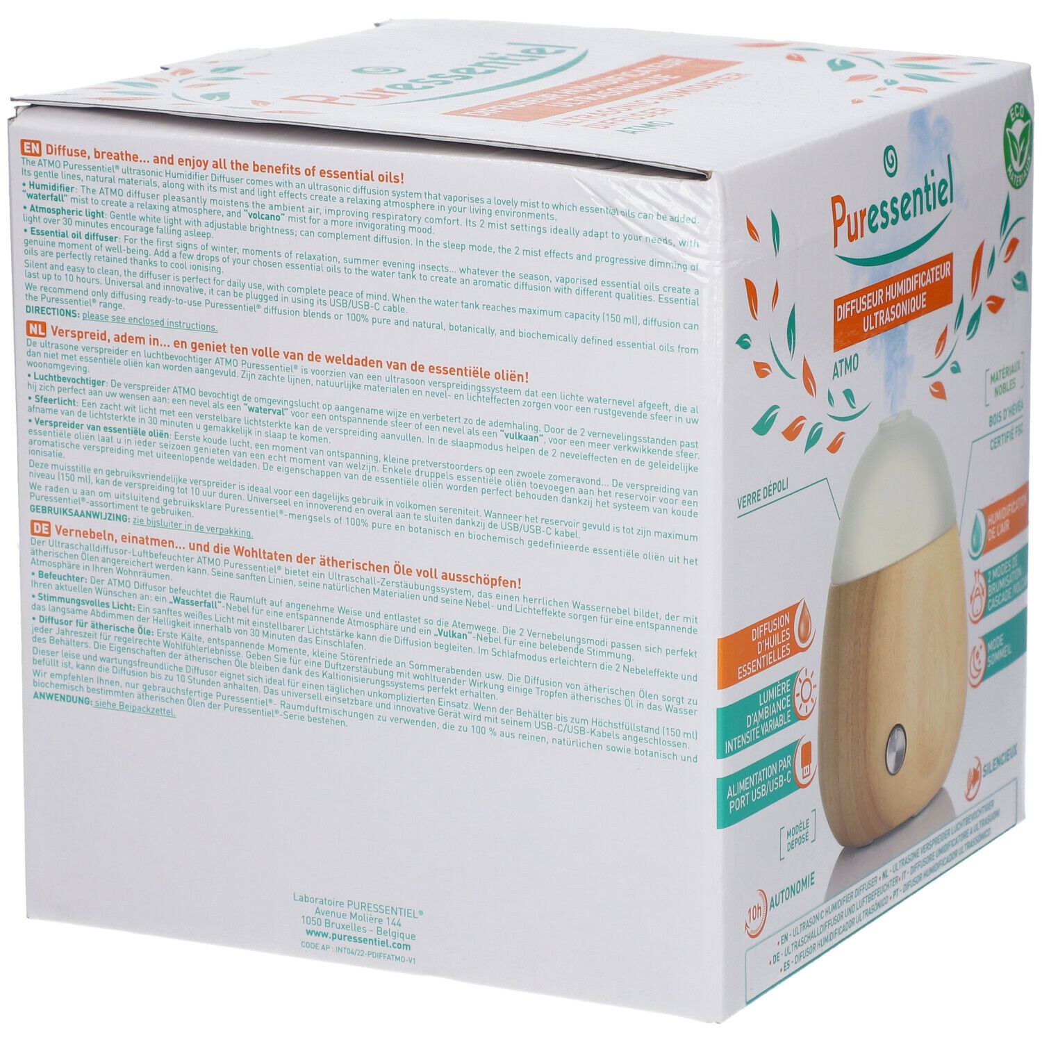 Puressentiel Diffuseur Ultrasonique Atmo
