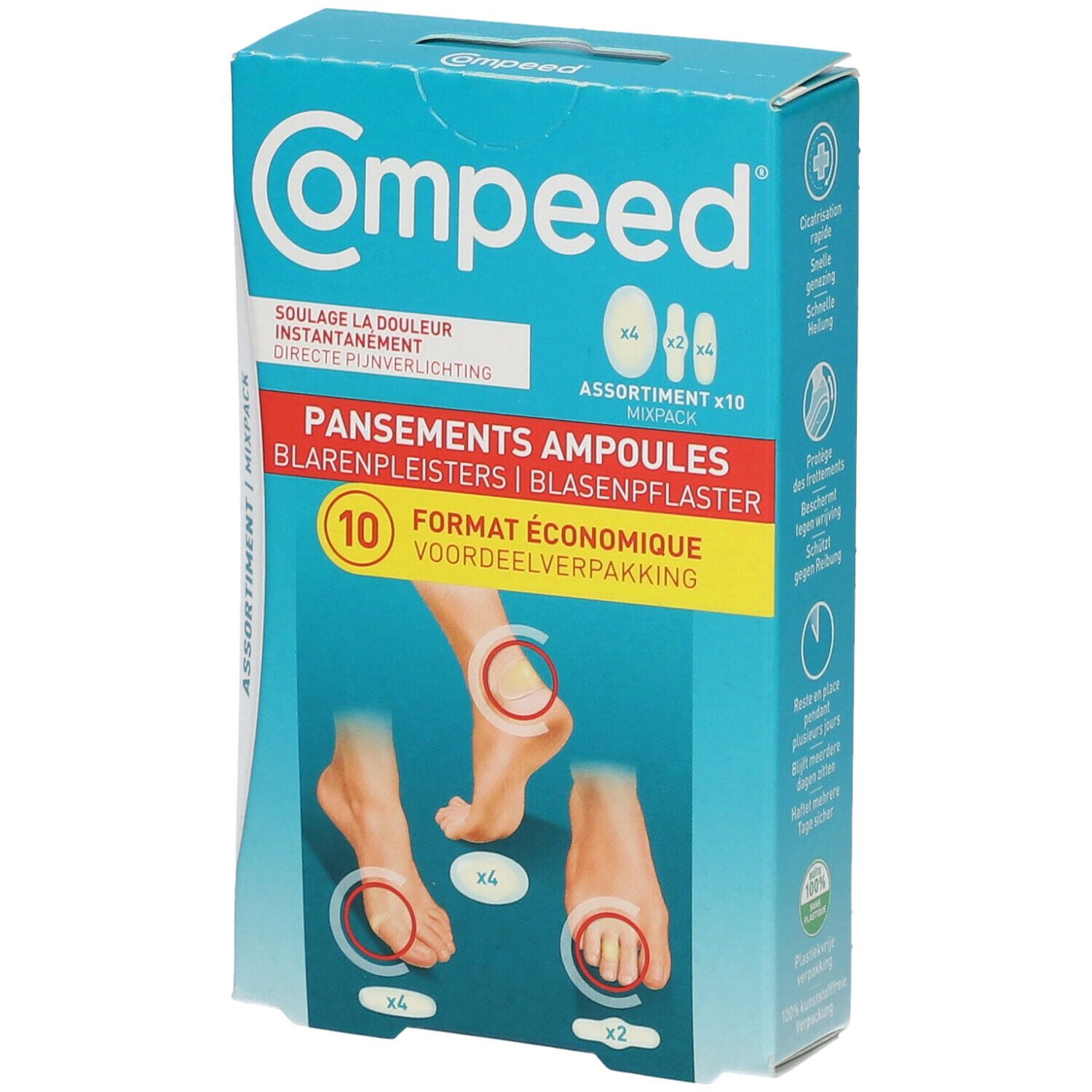 Compeed® Pansements Ampoules Assortiment Format Économique