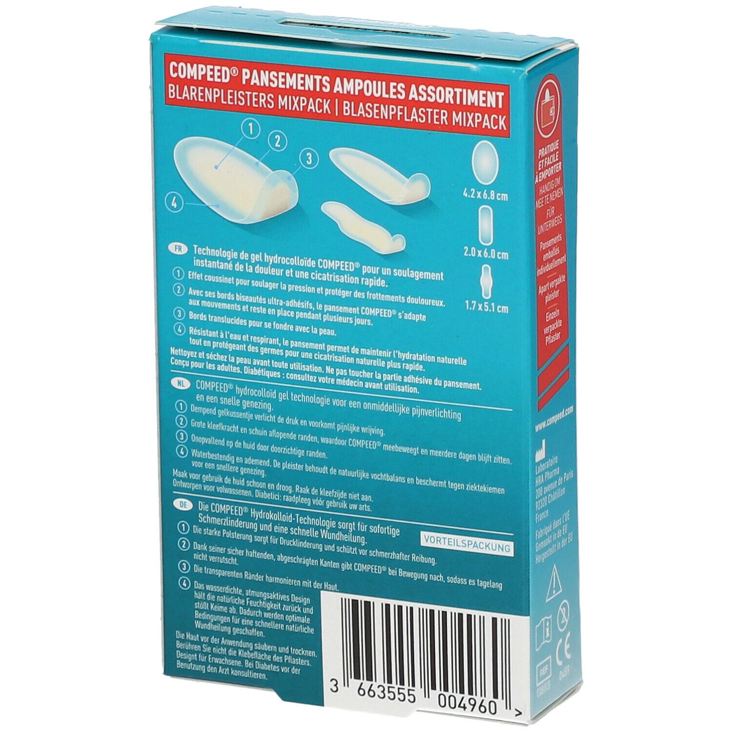 Compeed® Pansements Ampoules Assortiment Format Économique