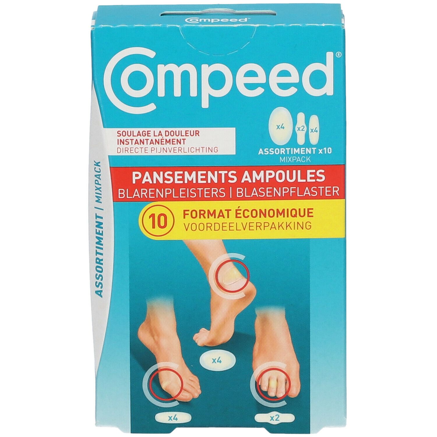 Compeed® Pansements Ampoules Assortiment Format Économique