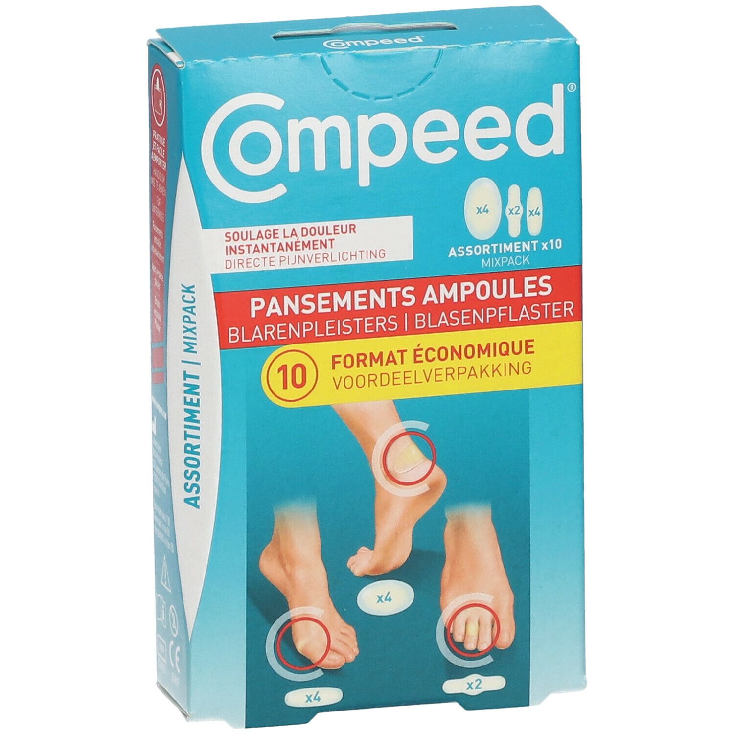 Compeed® Pansements Ampoules Assortiment Format Économique