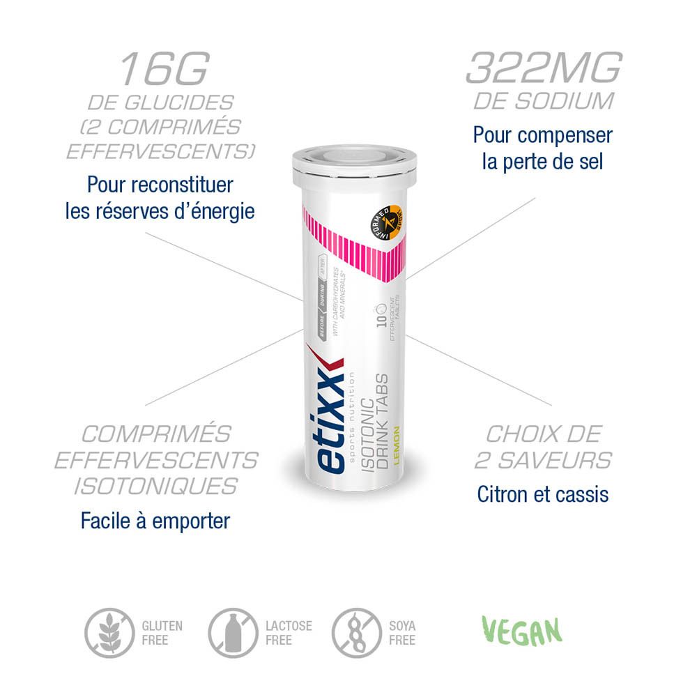 Etixx Isotonic Drink Tabs Lemon