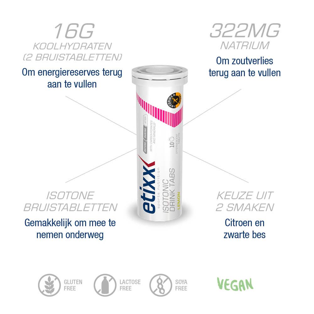 Etixx Isotonic Drink Tabs Lemon