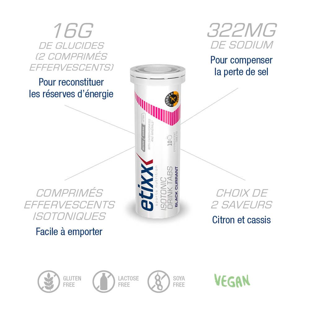 Etixx Isotonic Drink Tabs Black Currant