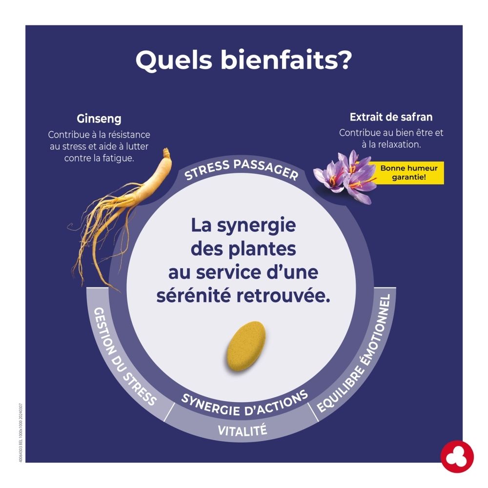 Boîte Ortis Relax & Go anti-stress, 30 gélules végétales.