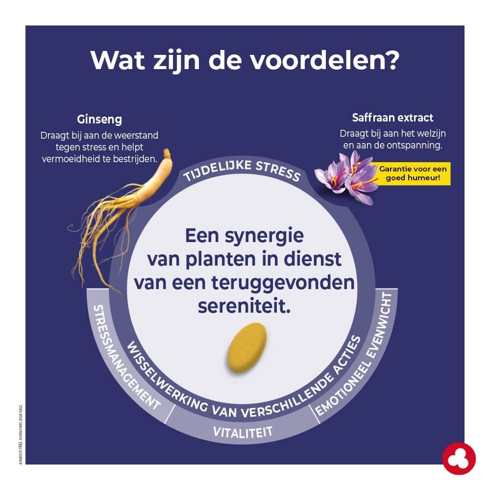 Doos Ortis Relax & Go tegen stress, 30 vegetarische capsules.