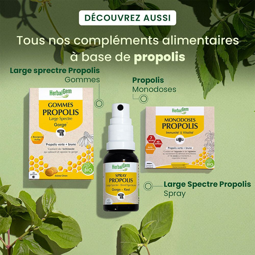 HerbalGem Propolis Monodoses Bio
