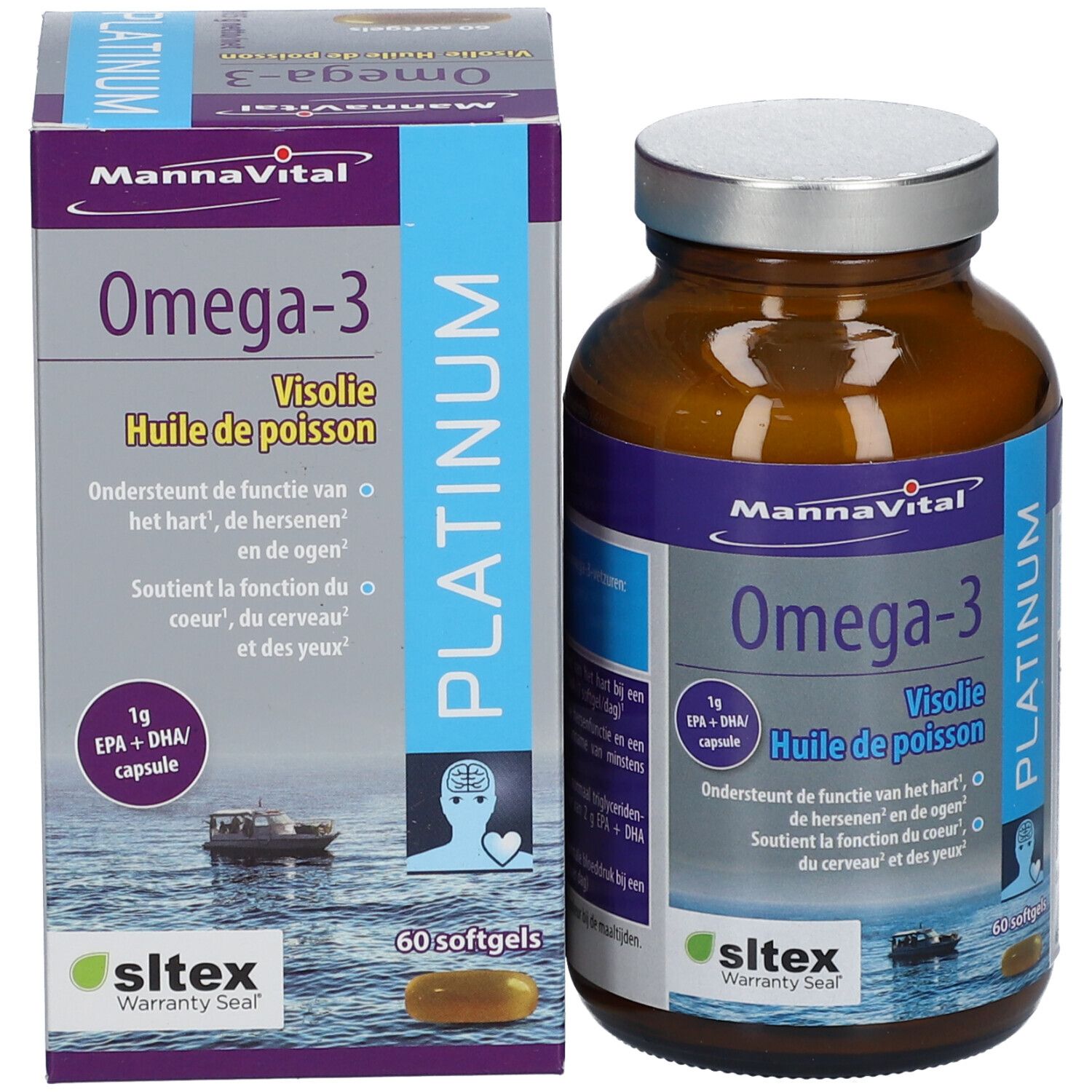 Mannavital Omega-3 Platinum Huile de Poisson