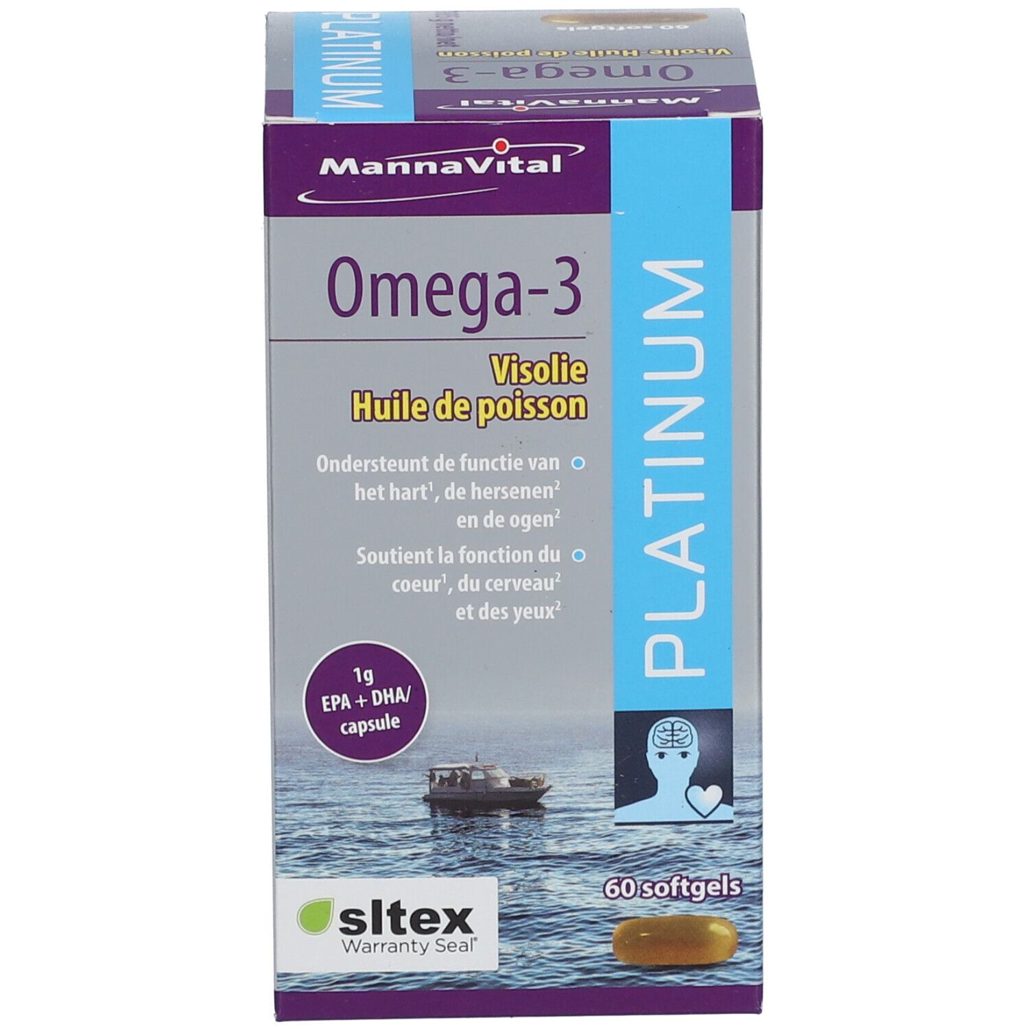 Mannavital Omega-3 Platinum Huile de Poisson