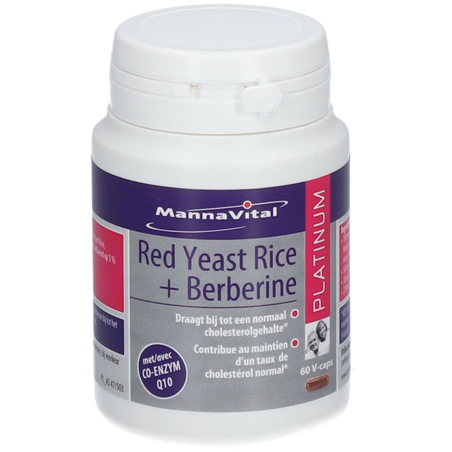 Mannavital Red Yeast Rice + Berberine Platinum