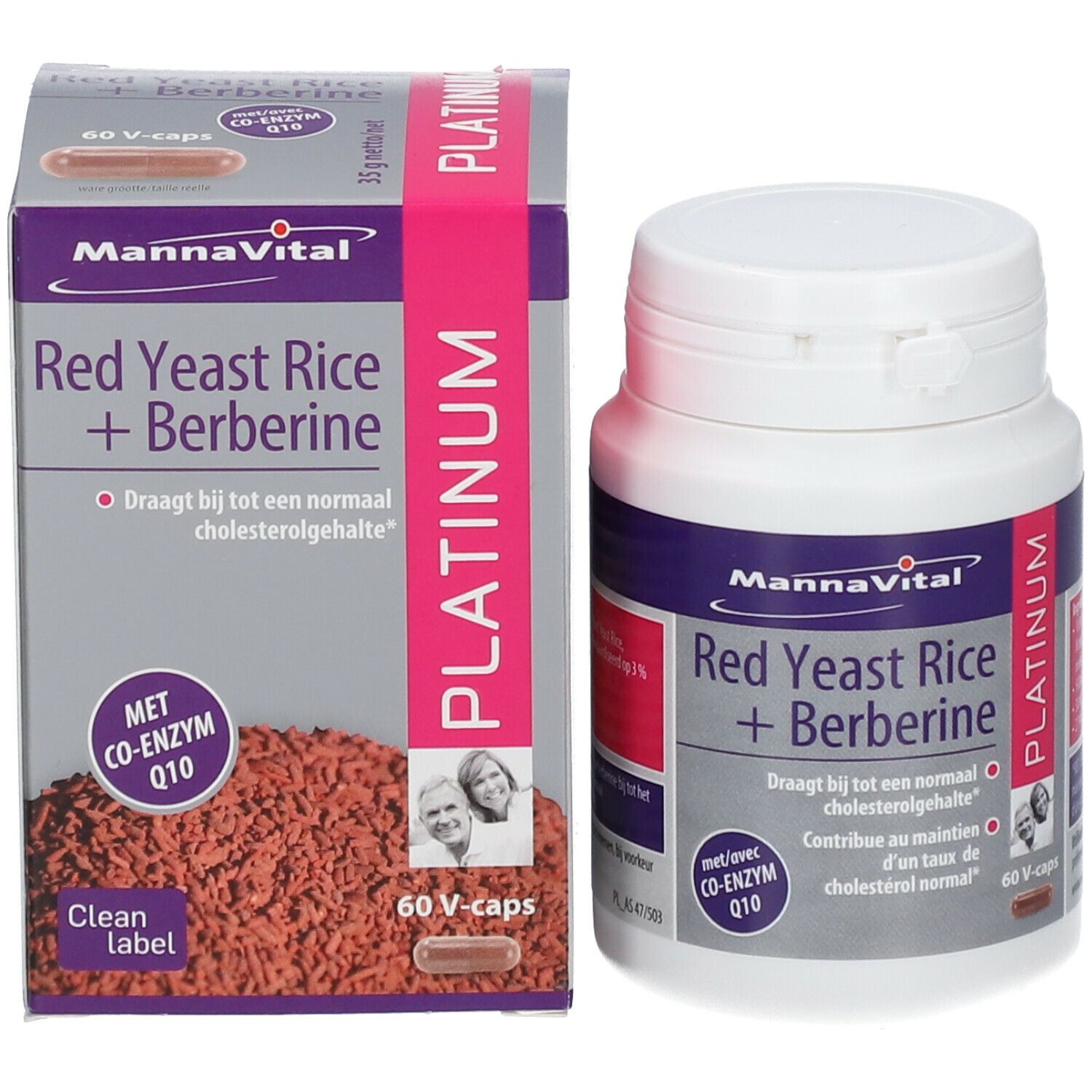 Mannavital Red Yeast Rice + Berberine Platinum