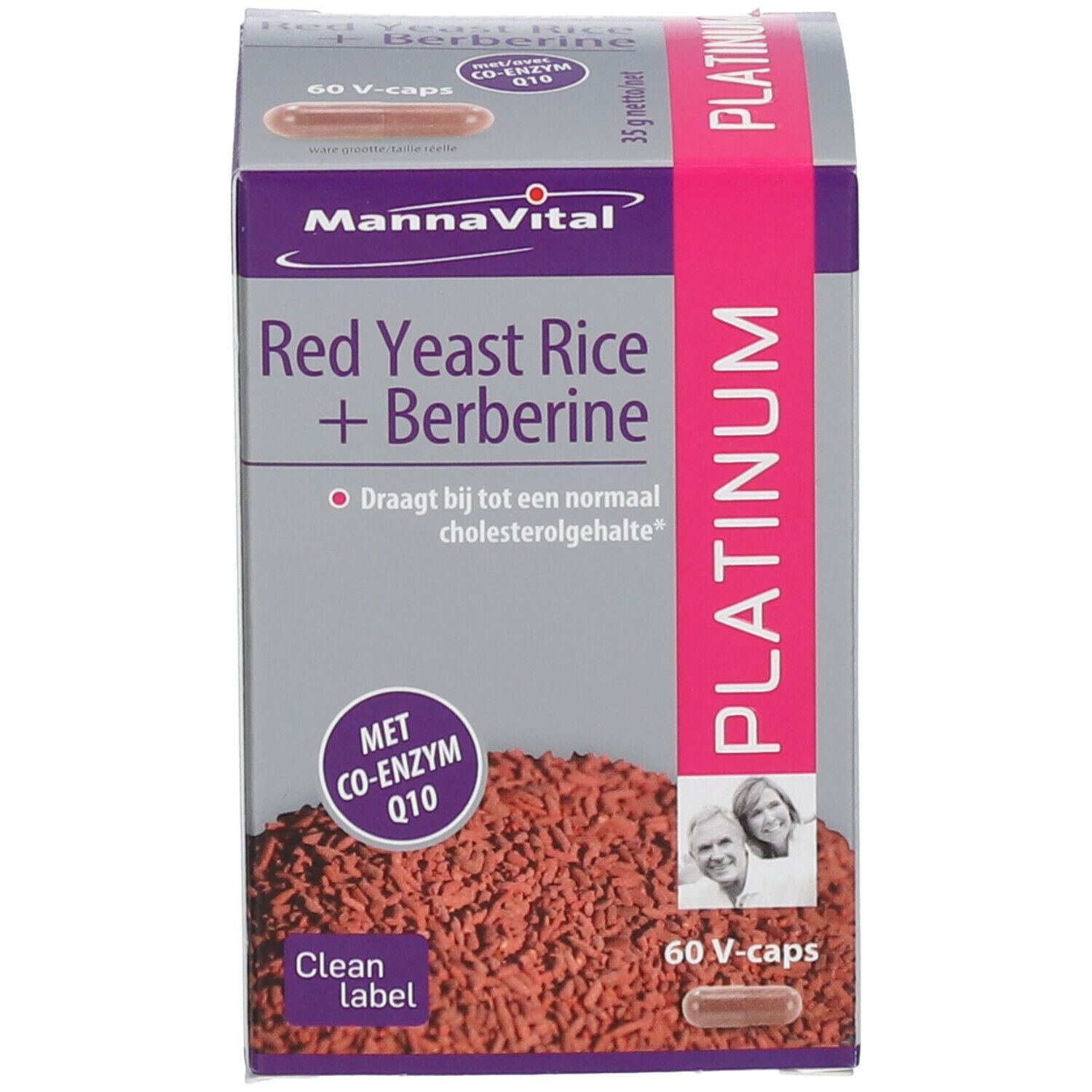 Mannavital Red Yeast Rice + Berberine Platinum