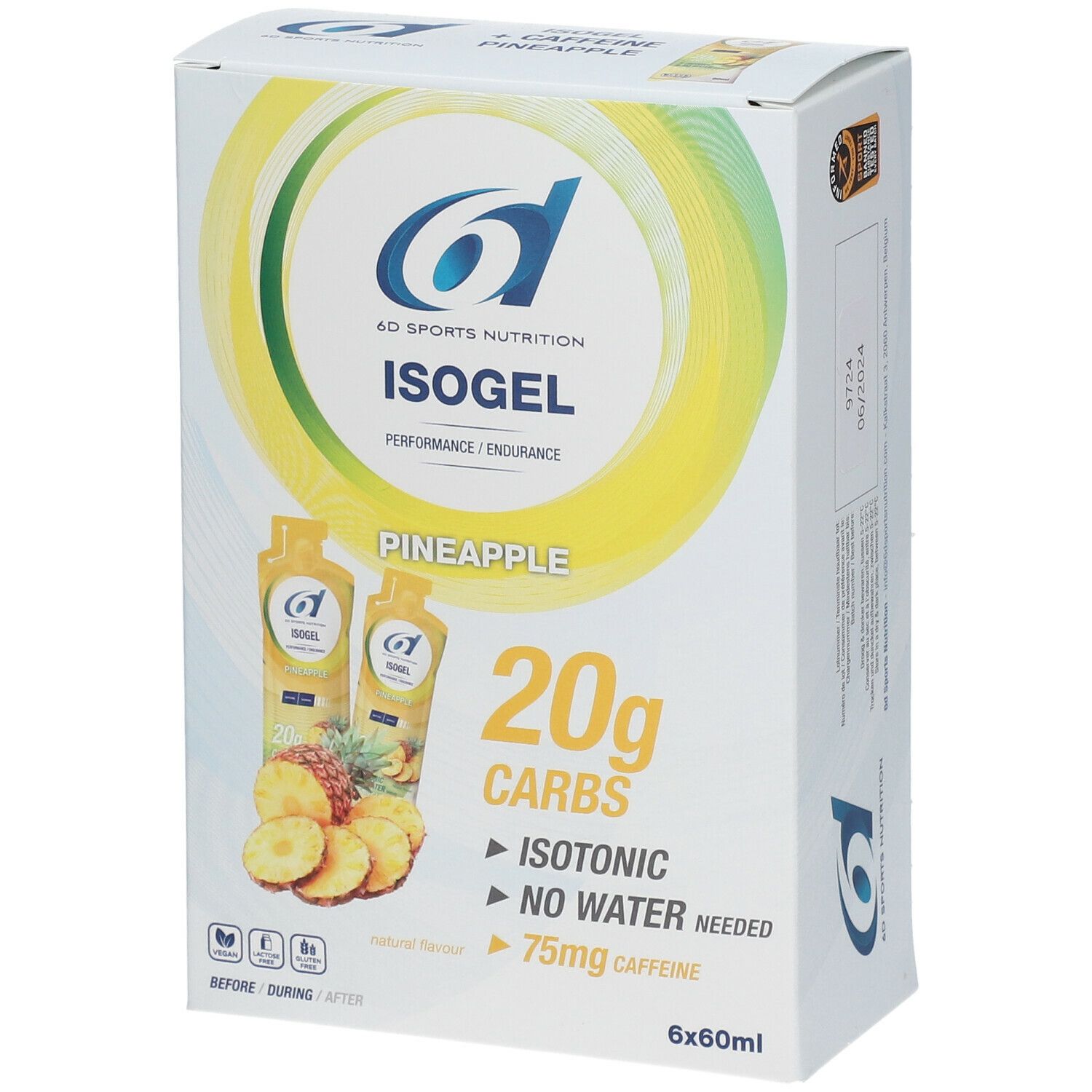 6D Sports Nutrition Isogel Pineapple