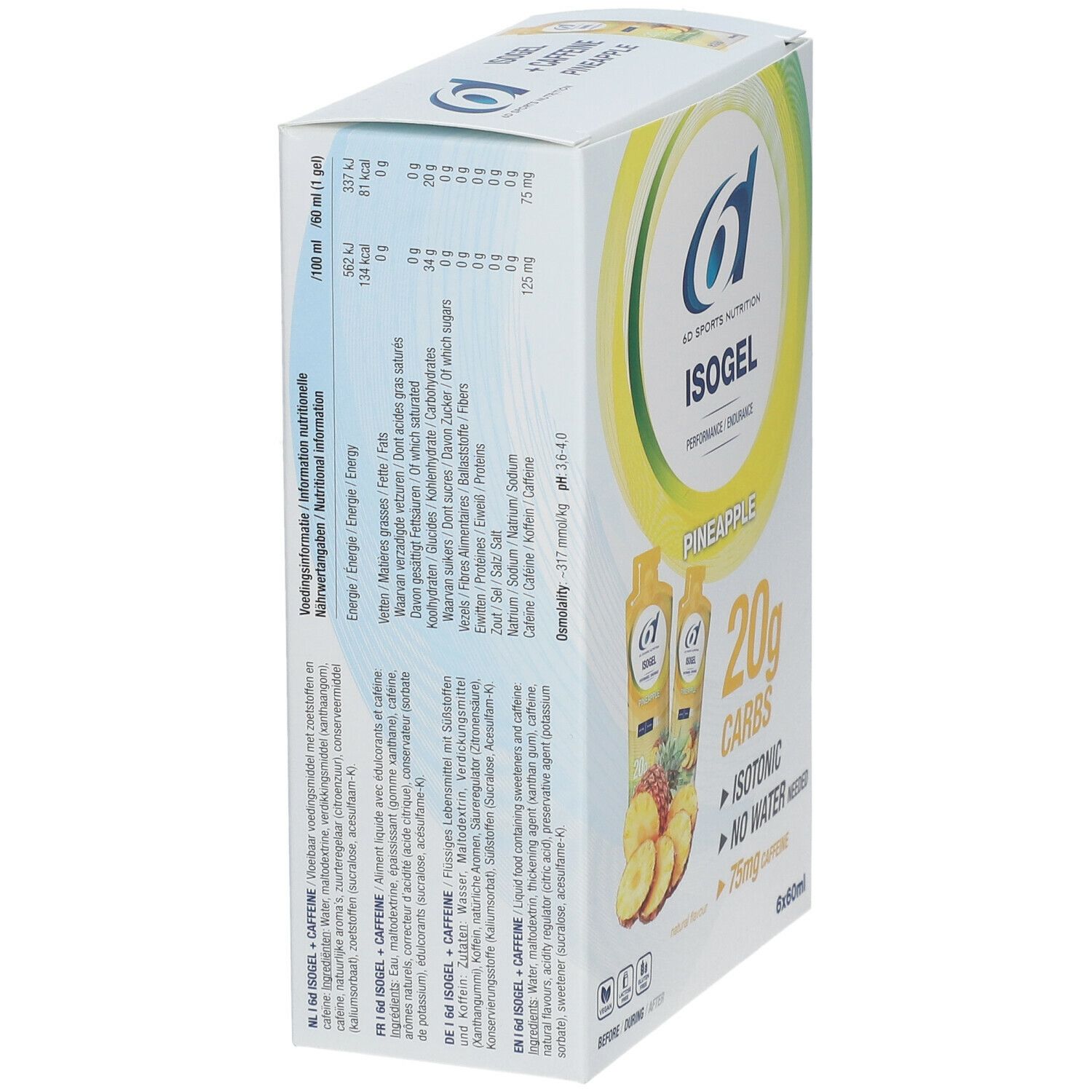 6D Sports Nutrition Isogel Pineapple