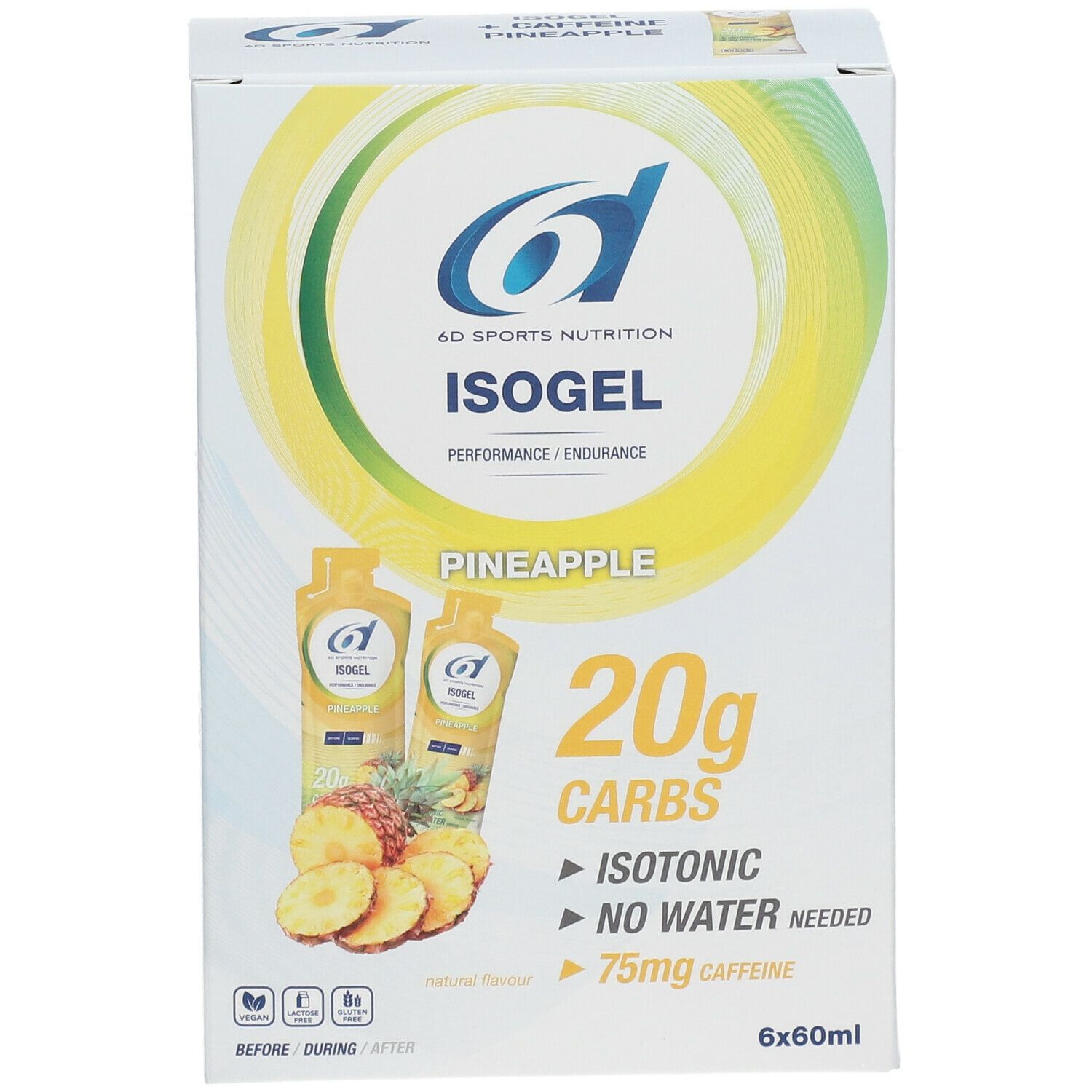 6D Sports Nutrition Isogel Pineapple