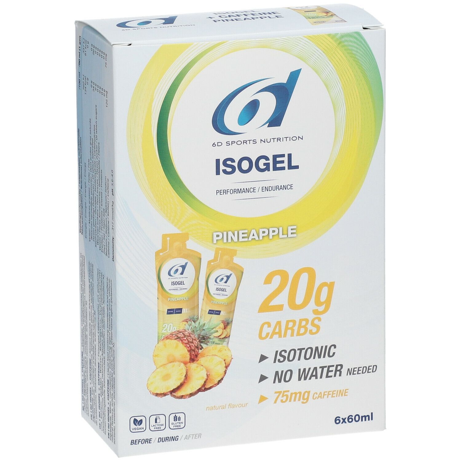 6D Sports Nutrition Isogel Pineapple