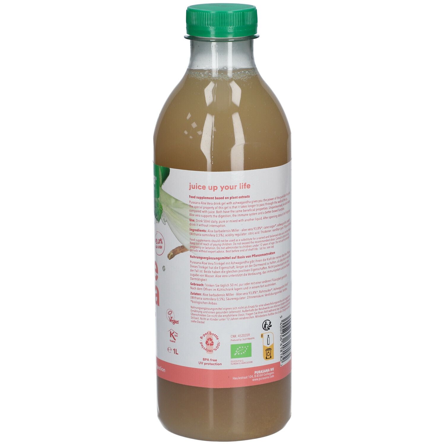 Purasana® Aloë Vera + Ashwagandha Drink Gel Bio