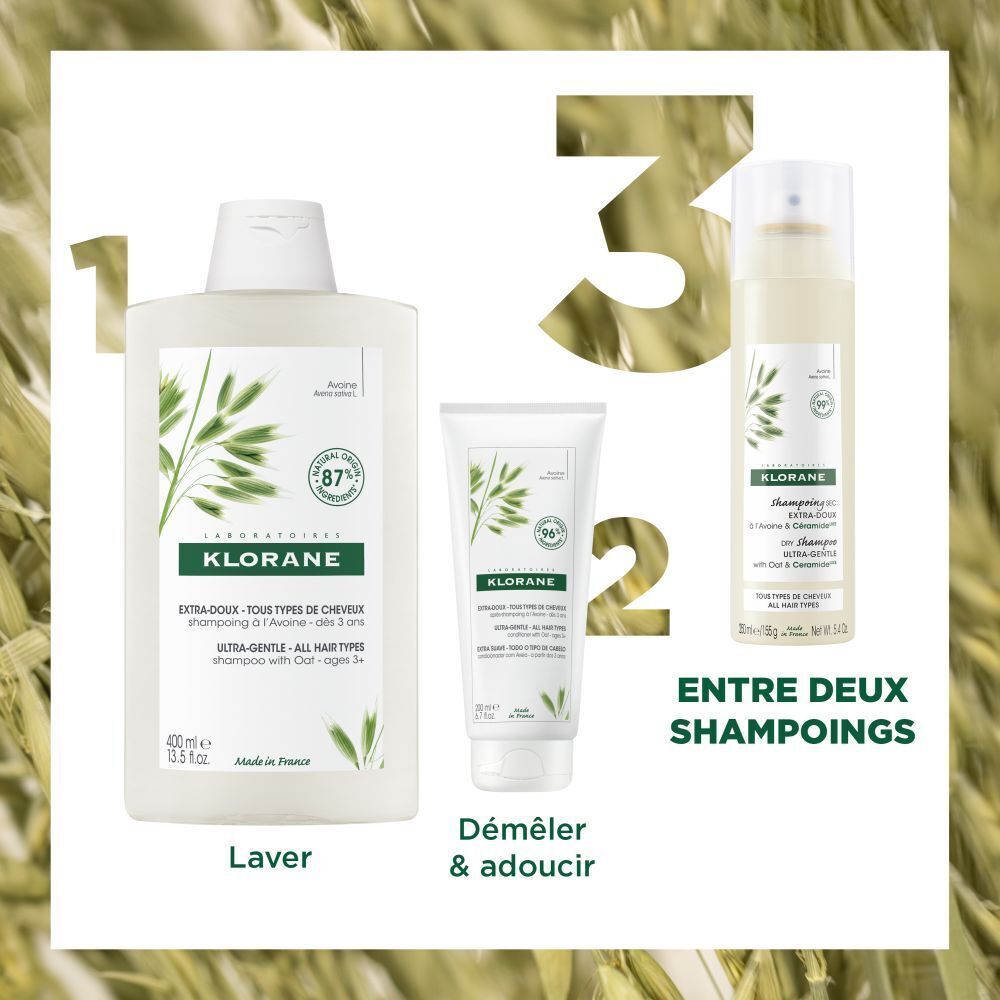 KLORANE Shampoing sec EXTRA-DOUX à l'Avoine et Céramideᴸᴵᴷᴱ