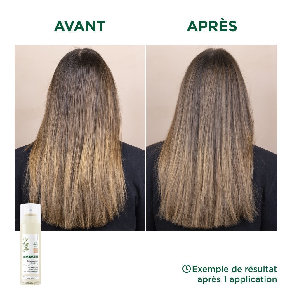 Klorane Shampooing Sec Extra Doux à l'Avoine & Céramideᴸᴵᴷᴱ Cheveux Bruns