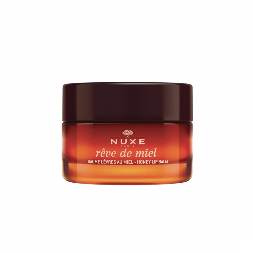 Nuxe Rêve de Miel lippenbalsem, voorkant met productnaam en merk.