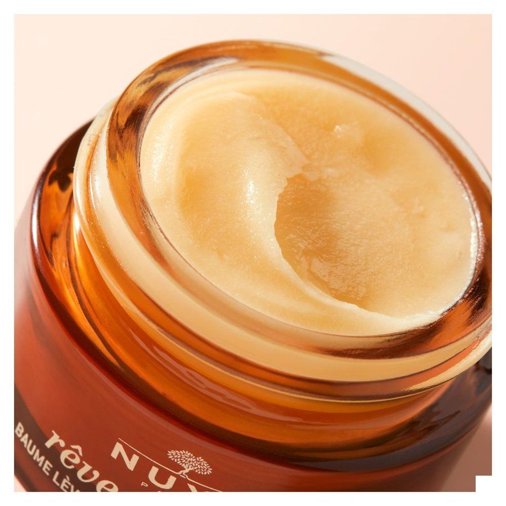 Nuxe Rêve de Miel lippenbalsem, voorkant met productnaam en merk.
