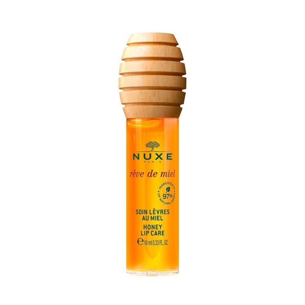 NUXE Honing Lippenverzorging, Rêve de Miel. 10ml. Met houten dop.