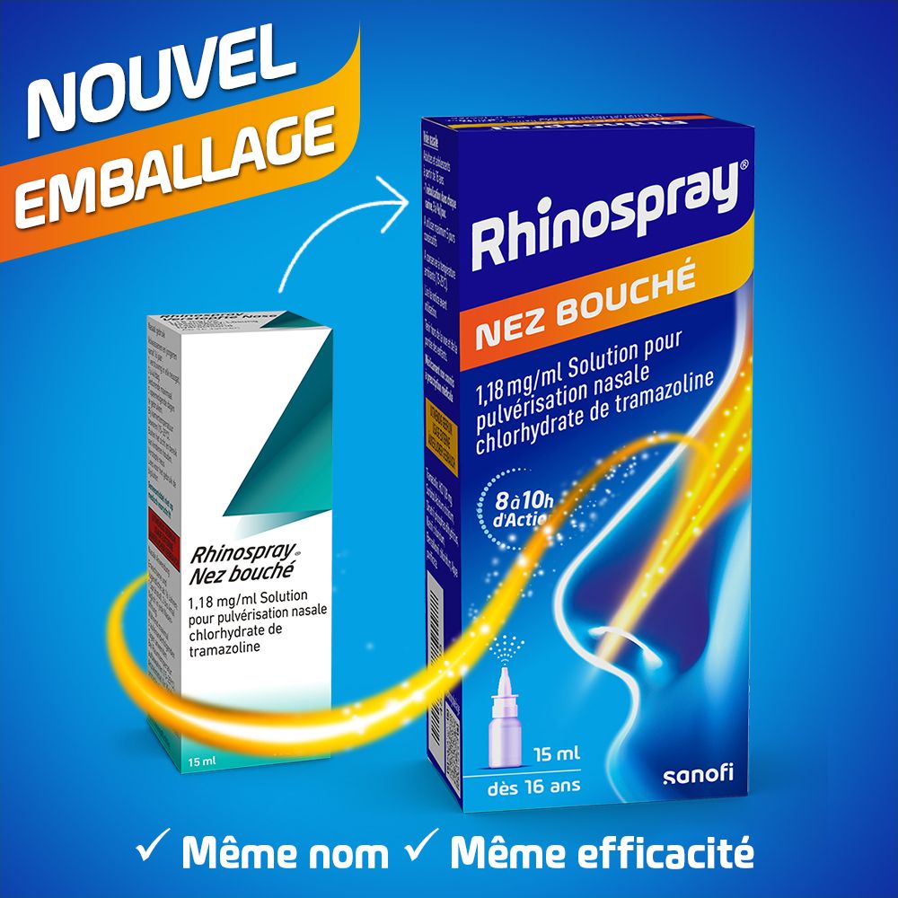 Rhinospray® Nez Bouché 1,18 mg/ml | Spray Nasal