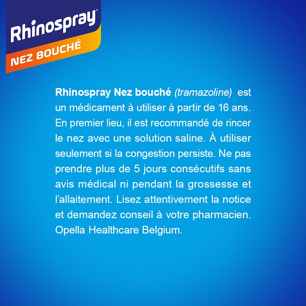 Rhinospray® Nez Bouché 1,18 mg/ml | Spray Nasal