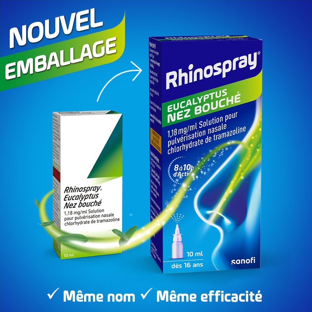 Rhinospray® Eucalyptus Nez Bouché 1,18 mg/ml | Spray Nasal