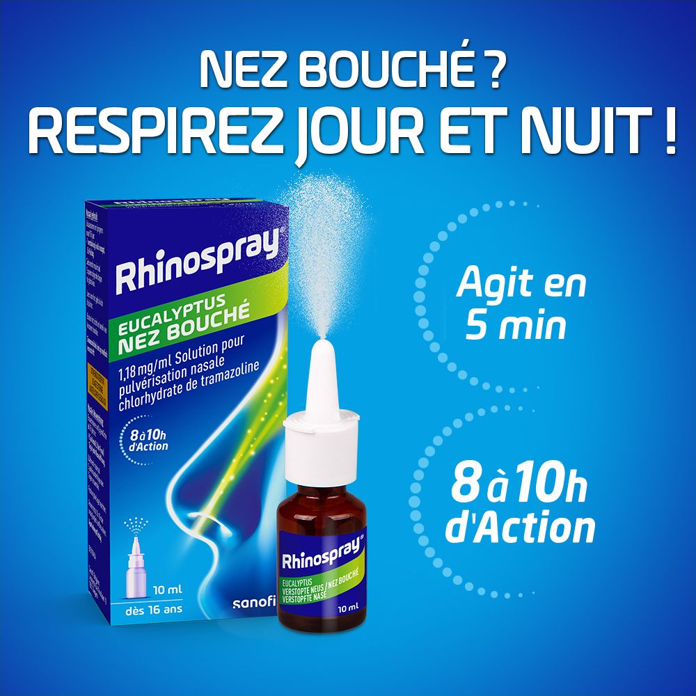 Rhinospray® Eucalyptus Nez Bouché 1,18 mg/ml | Spray Nasal