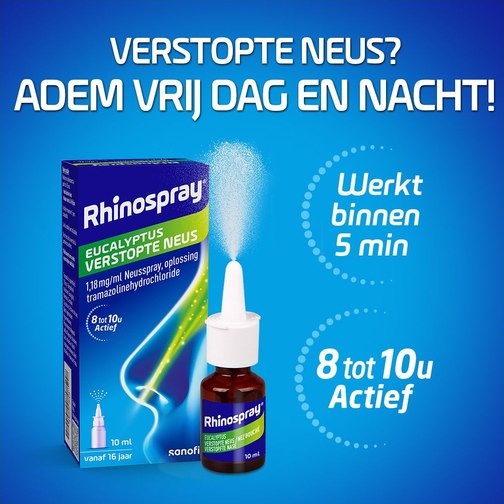 Rhinospray® Eucalyptus Verstopte Neus 1,18 mg/ml | Neusspray