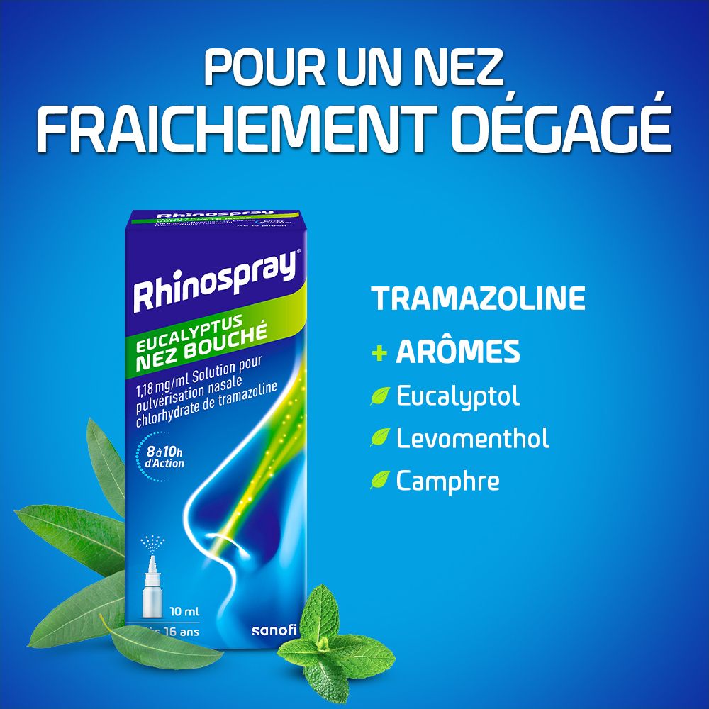 Rhinospray® Eucalyptus Nez Bouché 1,18 mg/ml | Spray Nasal