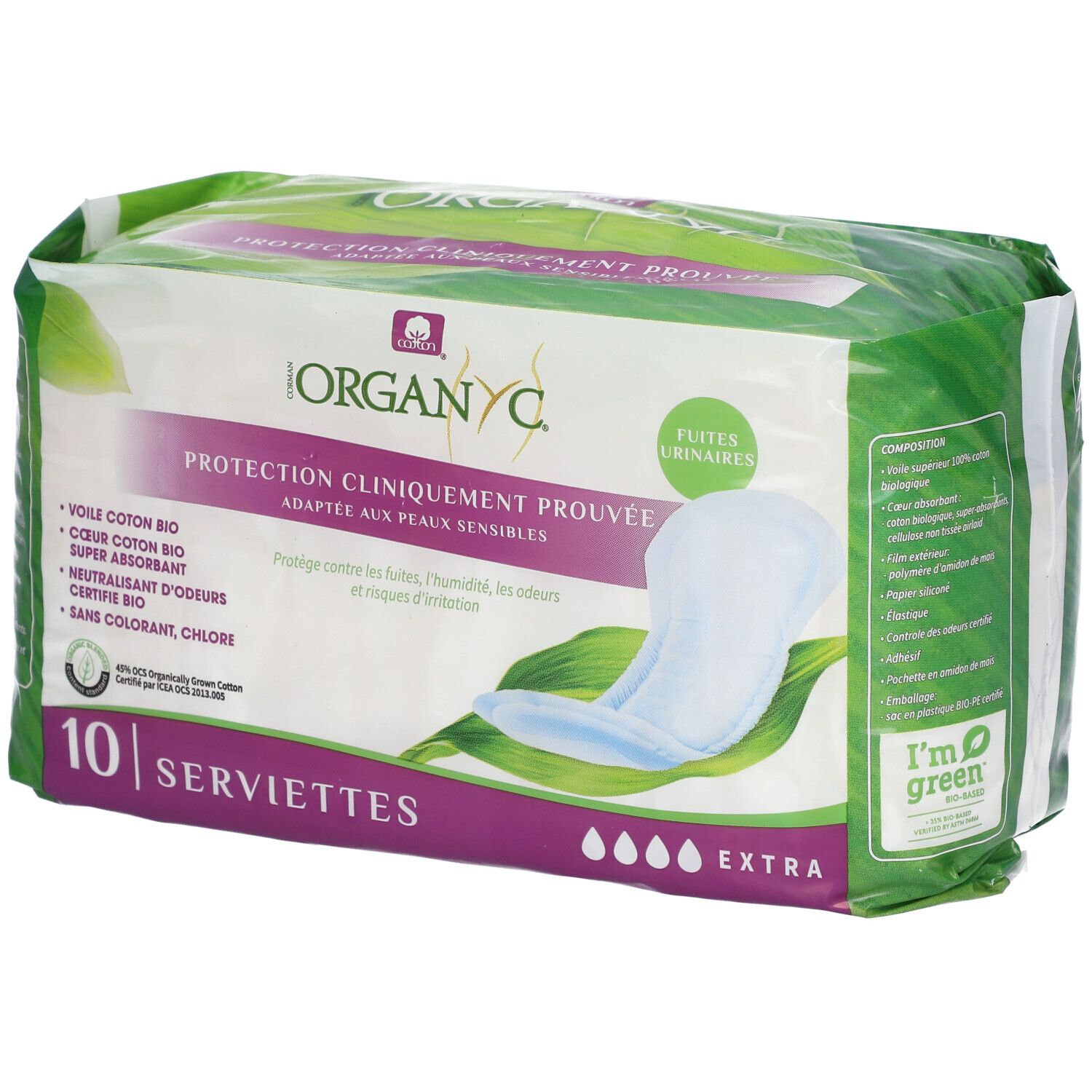 Organyc® Serviettes Flux Extra