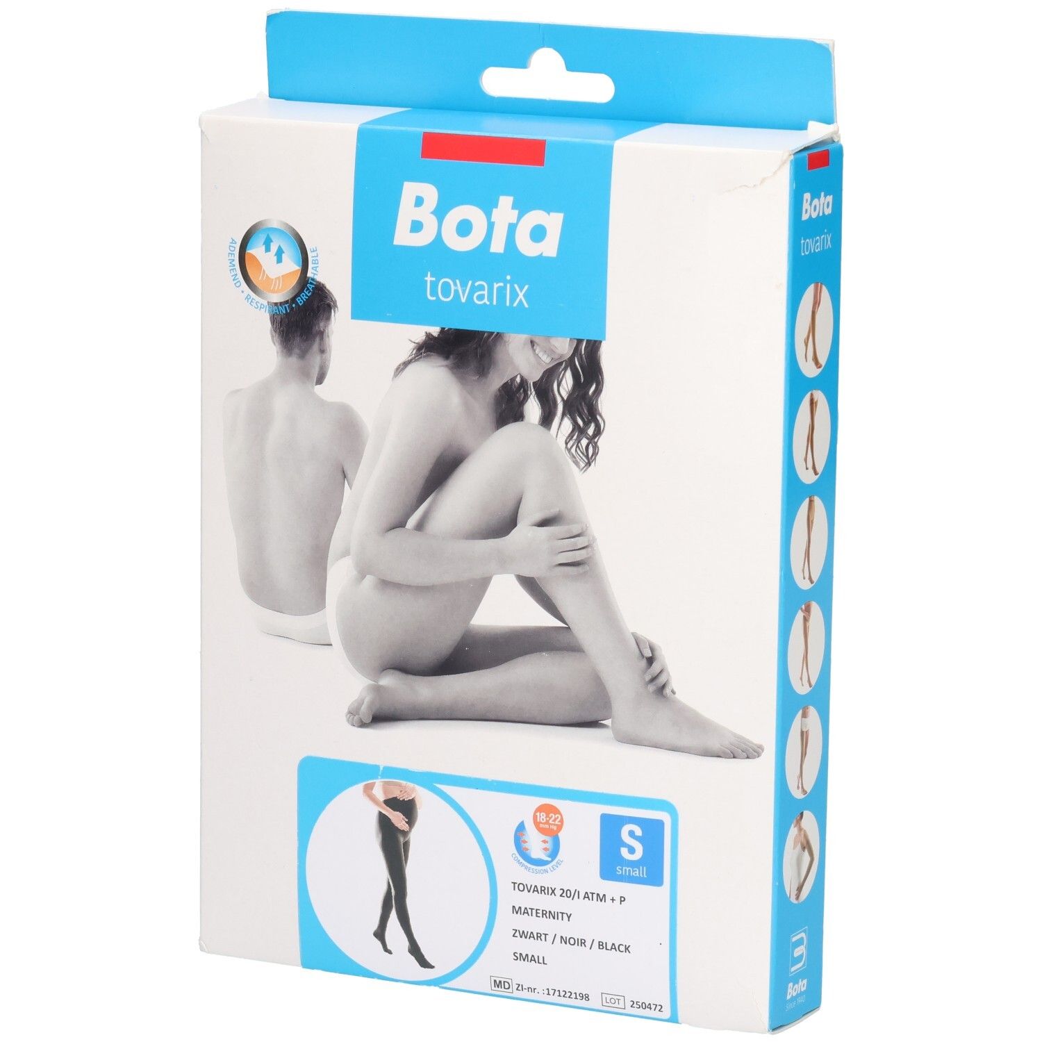 Bas de contention Bota Tovarix 20/i Maternity, Noir, Taille S.