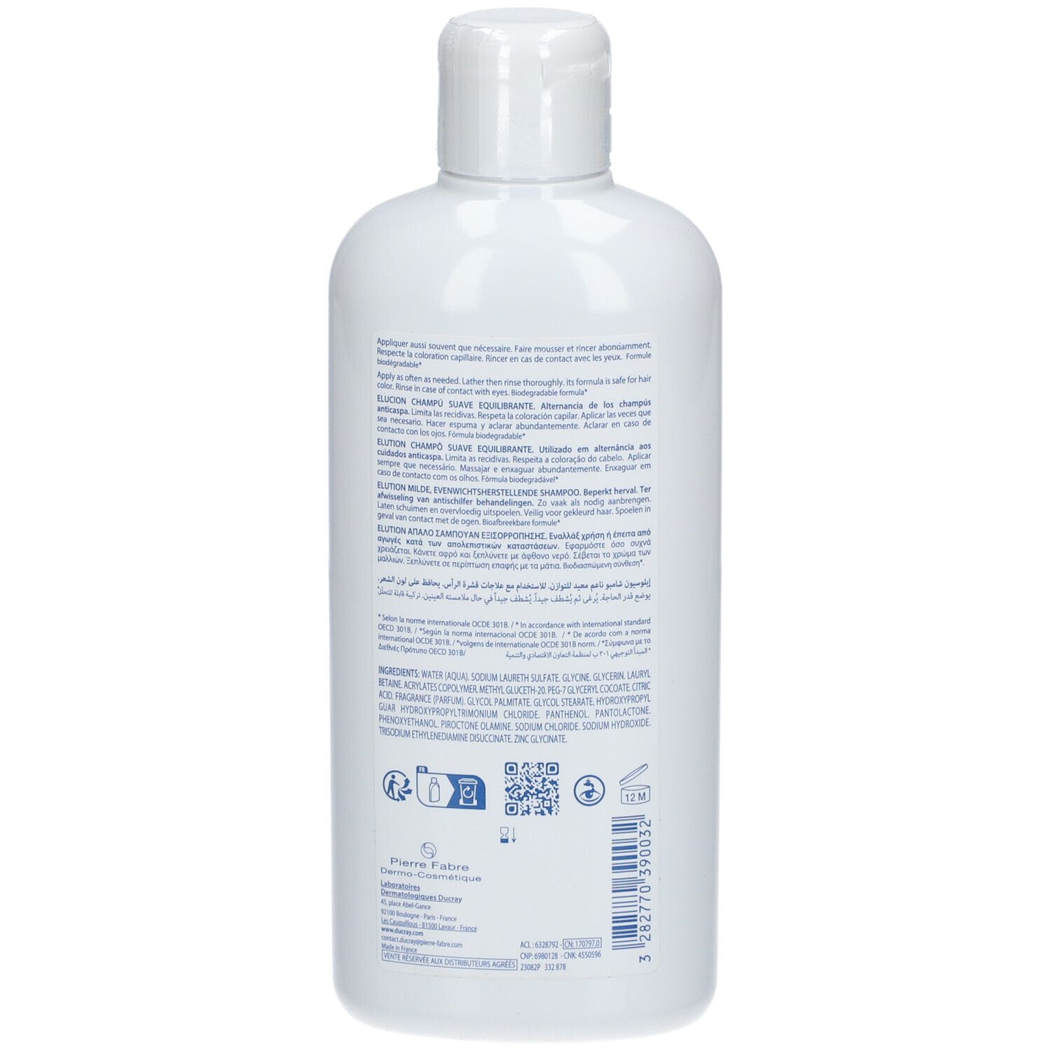 Ducray Elution Shampooing Doux Rééquilibrant