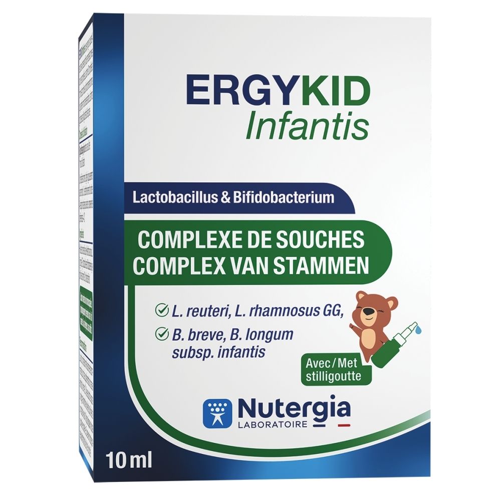 Nutergya Ergykid Infantis: Lactobacillus & Bifidobacterium Complex, 10ml.