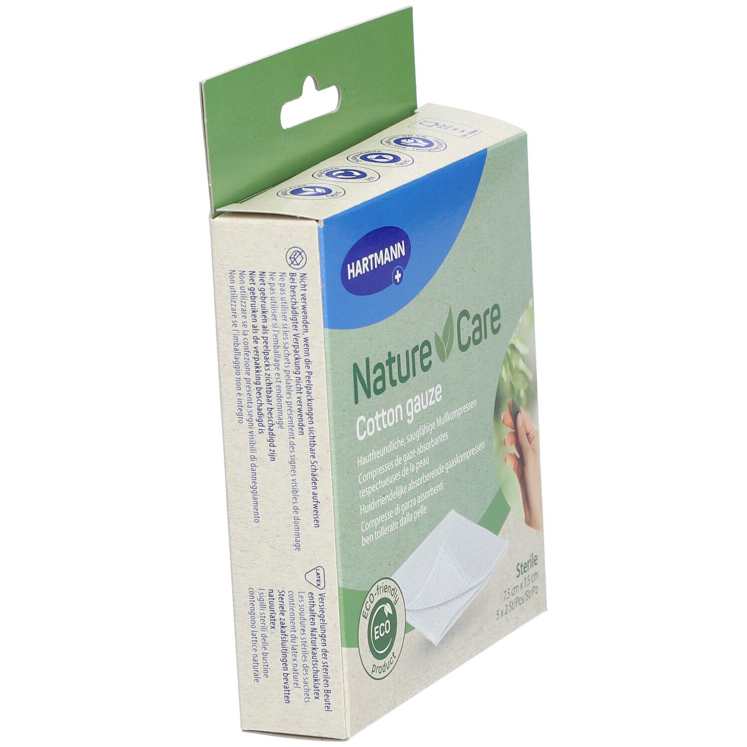 Hartmann NatureCare Cotton Gauze 7,5 cm x 7,5 cm