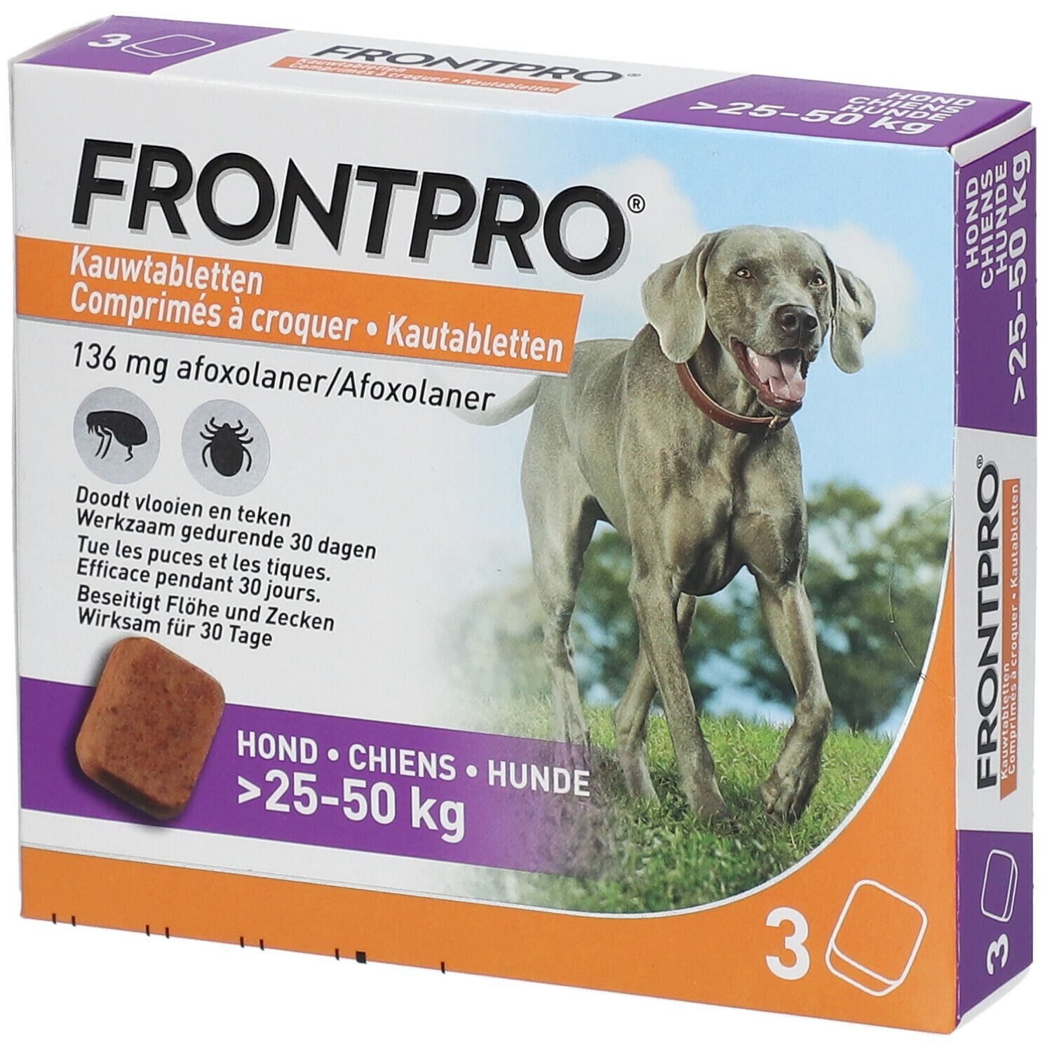 FRONTPRO® Comprimés à Croquer pour Chiens 25-50 kg