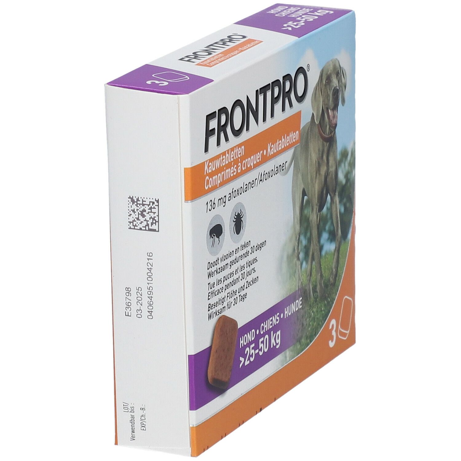 FRONTPRO® Comprimés à Croquer pour Chiens 25-50 kg