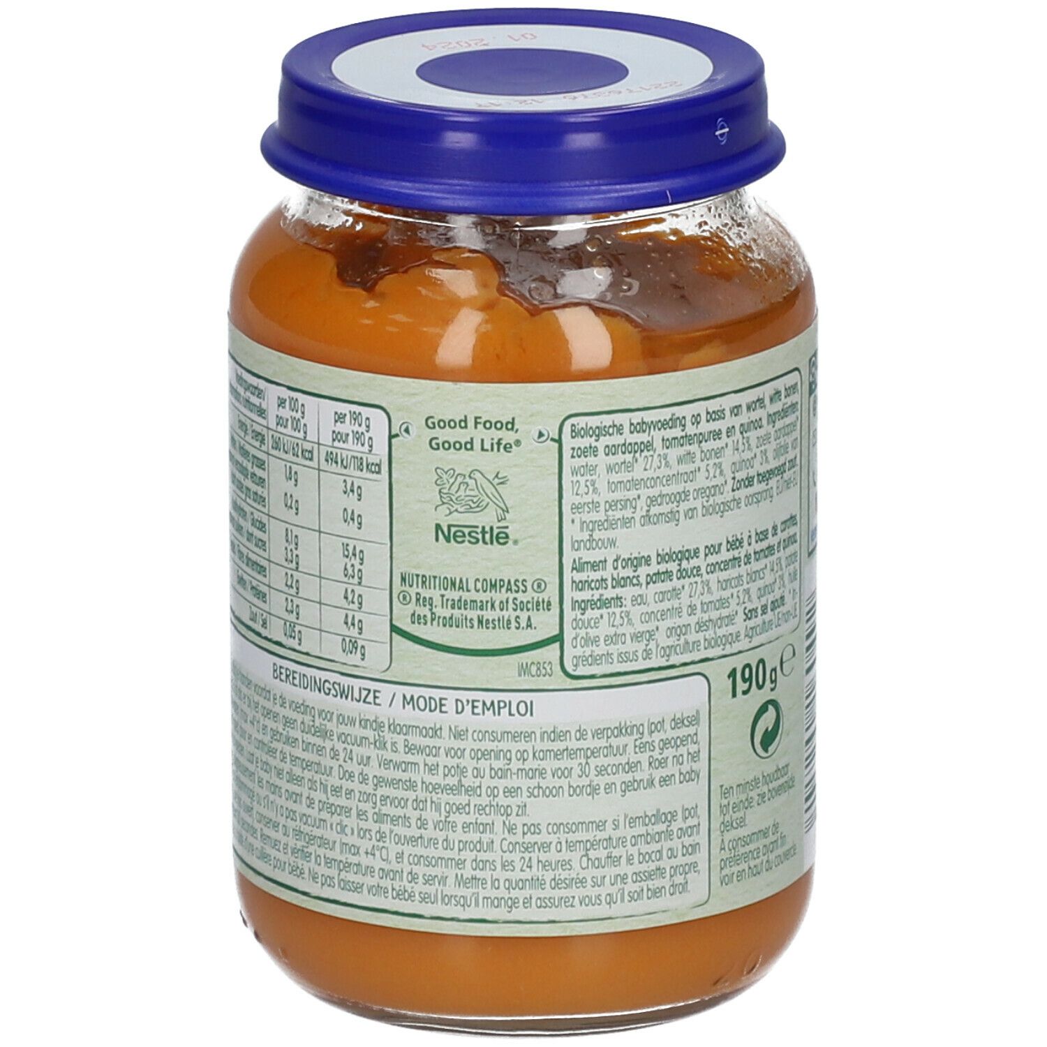 Nestlé® Baby Meal Poêlée de Légumes à la Patate Douce Bio