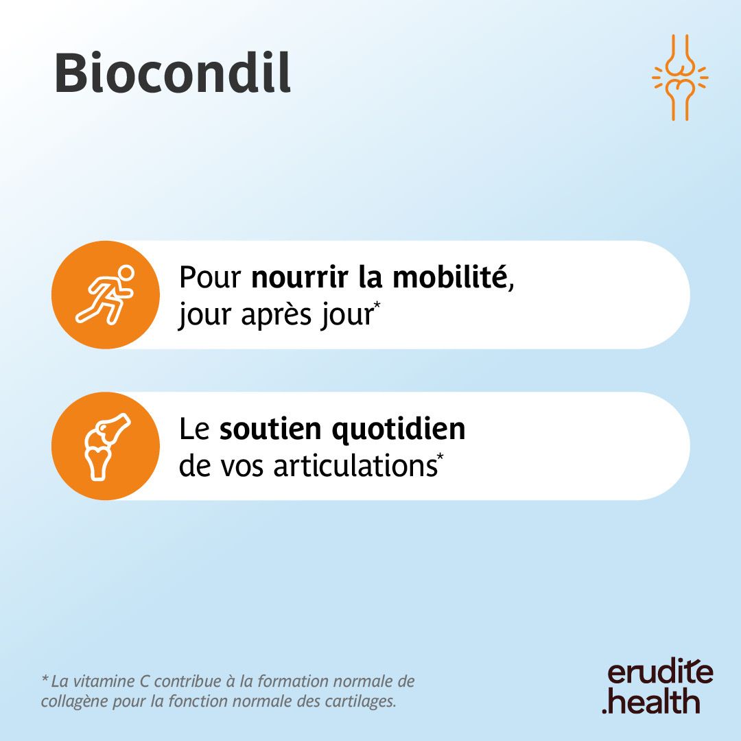Biocondil : Nourrit le cartilage de l'intérieur.