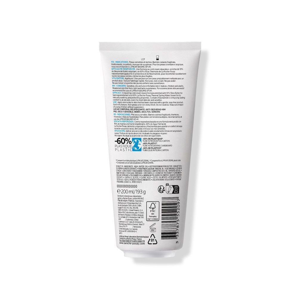 La Roche-Posay Lipikar Bodylotion Eco Conscious Tube