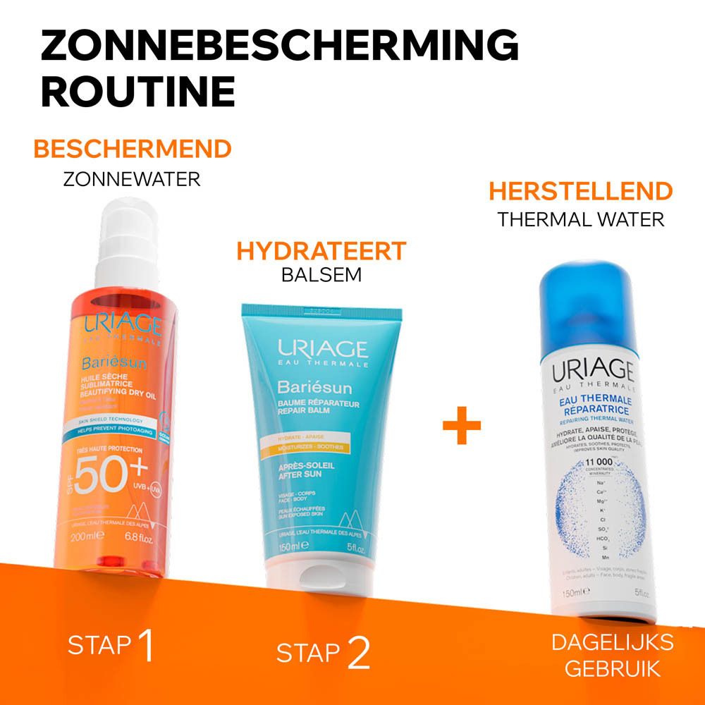 Afbeelding met logo's. Ontwikkeld en aanbevolen door dermatologen. Hoge tolerantie. 1% voor de planeet.